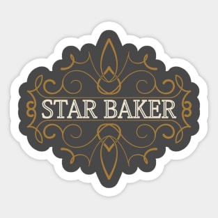 Star baker. Great gift for  baking  lover Sticker